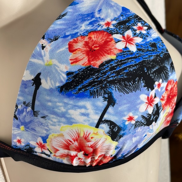 BINGO 2pc Bikini XL Hawaiian Floral surf Beach Swimsuit - Picture 15 of 16